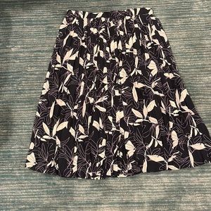Banana Republic floral midi skirt